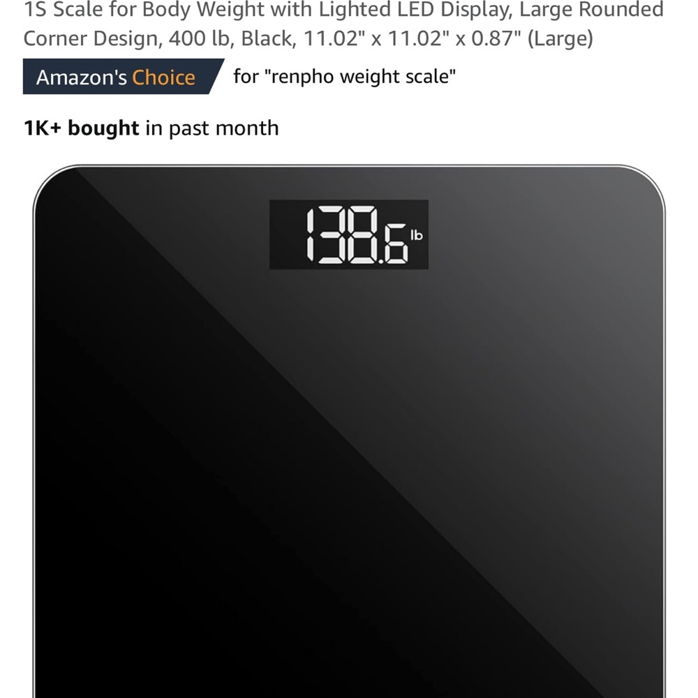 Black Smart Scale - Picture 3 of 3